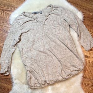 ❗️Athleta Heathered Beige Oatmeal Long Sleeve Tee